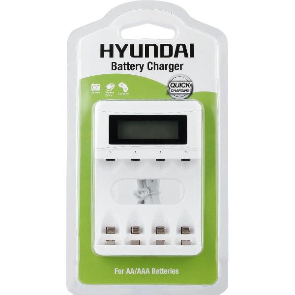 Hyundai - Batterij oplader - Snellader - 4 x AA en AAA