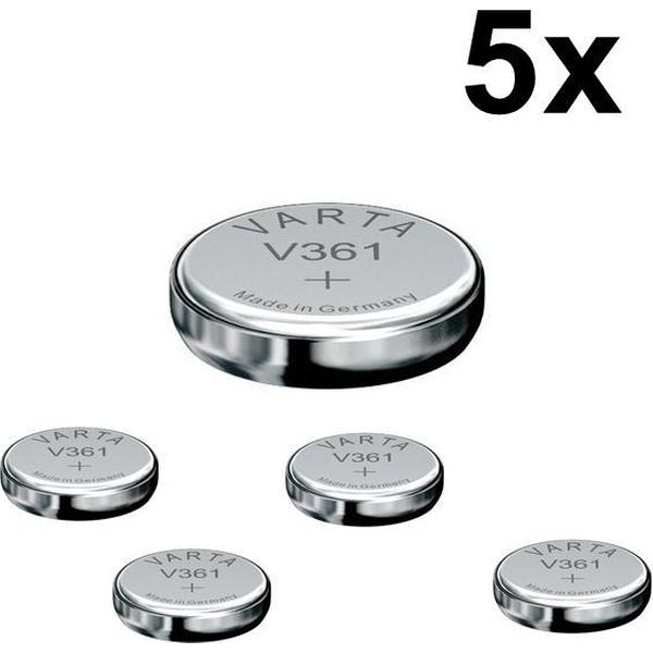 5 Stuks - Varta V361 18mAh 1.55V horloge knoopcel batterij