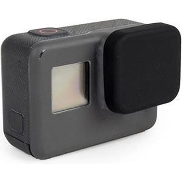 Lens kapje voor GoPro 5 / 6 / 7 | Siliconen lenskapje - cover | Bescherming | Protective lens cap | Black - Zwart