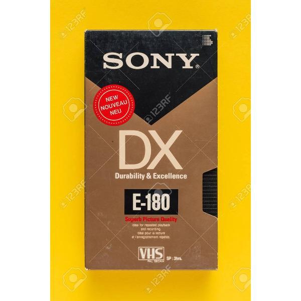 VHS Sony E-180 DX Videocassette