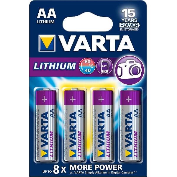 Varta Ultra Lithium AA Batterijen - 4 stuks