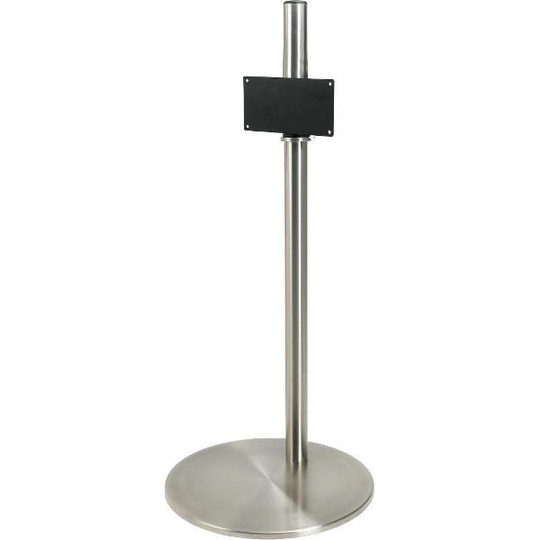 Cavus RVS vloerstandaard met RVS voet voor schermen tot 32 inch - 120 cm hoog