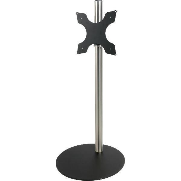 Cavus Sphere L 100cm Design Tv Vloerstandaard - Trendy Zwart Staal & RVS - Tv meubel geschikt voor 32-65 inch tot 30 kg - VESA 300x300 200x200