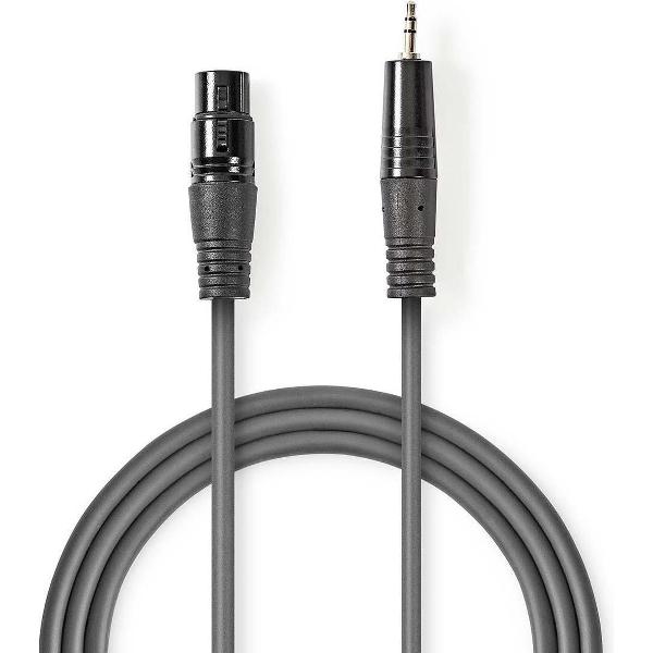 Nedis XLR (m) - 3,5mm Jack (m) audiokabel - 1,5 meter