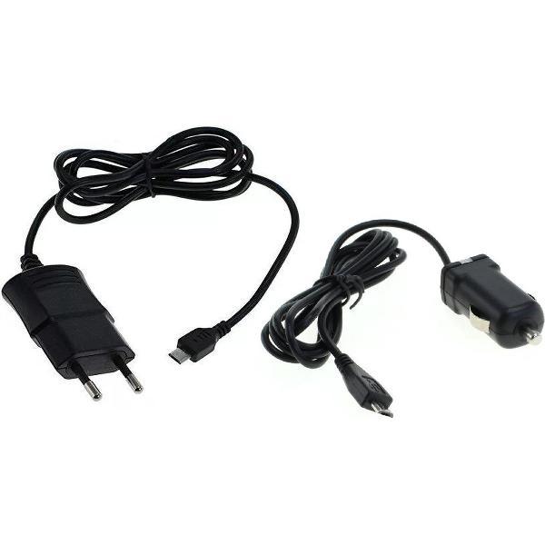 1,2A oplader stekker en 1A autolader. Lader adapter met vaste oplaadkabel. Past ook op Samsung. Samsung. Galaxy A5 A500, A5 A510 (2016), S5, S5 Mini, S6, S7, S7 Edge, J5, J6, J7, J8, A8 (2016), A9 (2016)