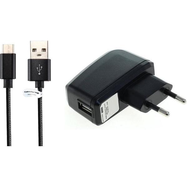 1A oplader en oplaadkabel. oplaadkabel. 0,9 m Oplaadsnoer met adapter stekker Past ook op Lenovo Golden Warrior Note 8, A916, S856, A319, S90 Sisley, S580, A606, Vibe X2, Vibe Z2, K3