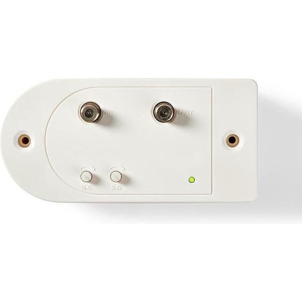 Nedis 28 dB CAI antenneversterker met 1 uitgang - retourgeschikt / wit