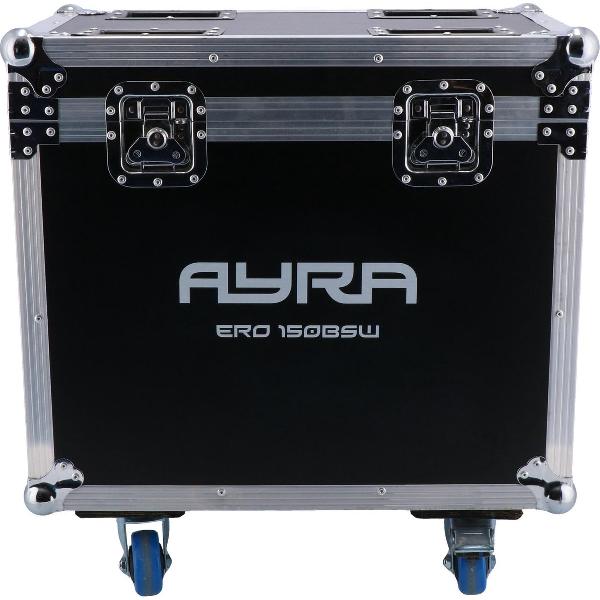 Als je op zoek bent naar een nette flightcase voor je ERO 150BSW movingheads, dan heb je hem bij deze gevonden. Deze case biedt plaats aan twee movingheads met accessoires en kan makkelijk gestapeld worden.