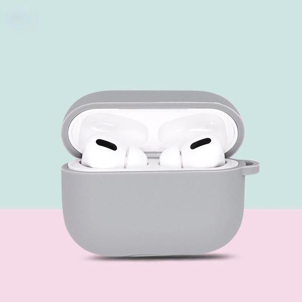 Airpods Pro Case - Airpods Pro Hoesje - Airpods Pro Siliconen - Airpods Pro Cover - Airpods Pro Bescherming - Airpods Case - Geschikt voor Airpods Pro - Grijs