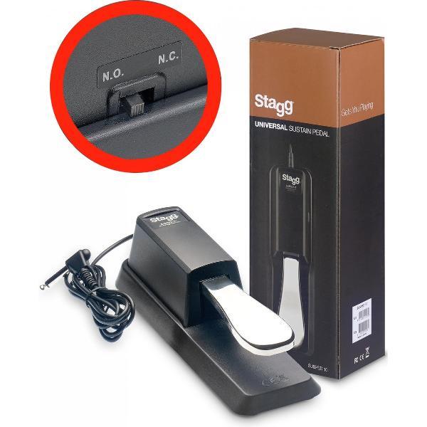 Stagg piano/keyboard sustainpedaal met polariteitschakelaar