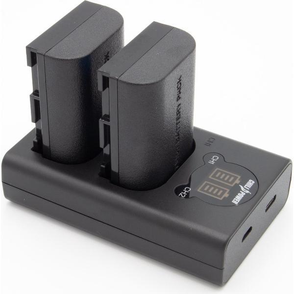 ChiliPower LP-E6 Canon USB Duo Kit - Camera accu set