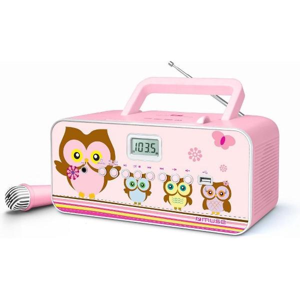 Muse M-29 KP - Draagbare radio - met microfoon - Roze