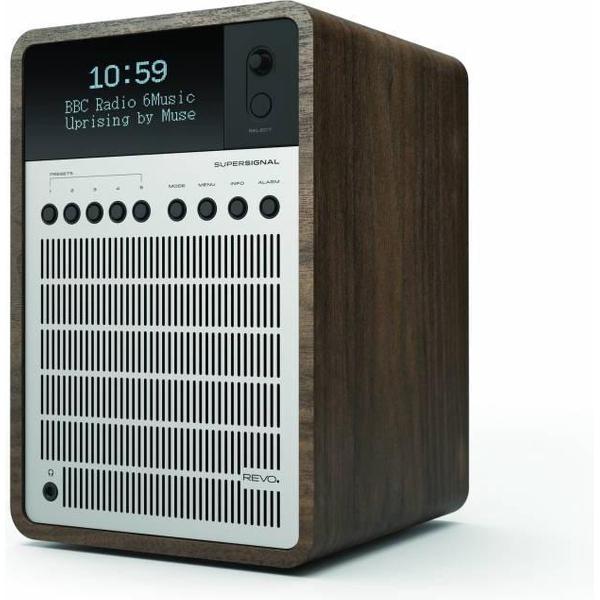 Revo SuperSignal - Radio - DAB en DAB+ - Zilver/Walnoot