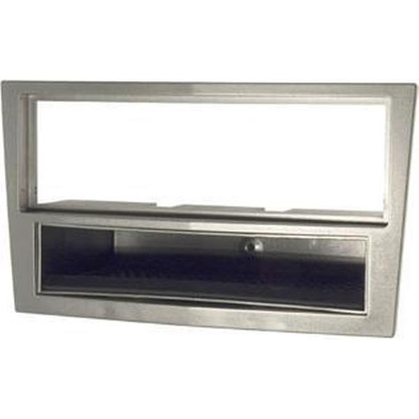 1DIN frame Opel Astra 04-10 Corsa Vivaro Zafira zilvergrij