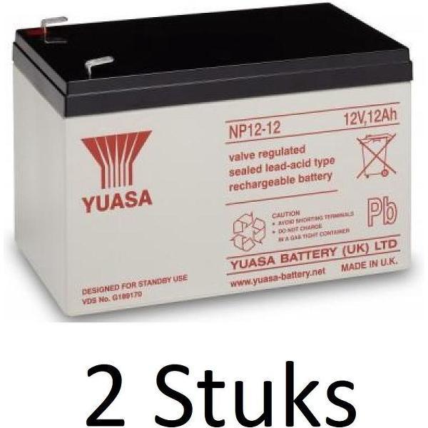 2 Stuks Yuasa lead-acid Batterij NP12-12