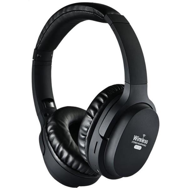 WiseGoods - Premium Koptelefoon Met Noise Cancelling - Hoofdtelefoon Bluetooth 5.0 - Oordopjes - Headphones - HiFi Bass - Zwart
