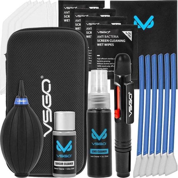 Professionele 65 in 1 Camera & Sensor Cleaning Kit - Reinigingsset - DSLR - SLR - Hardcase - Draagbaar - Schoonmaakpakket - Reinigen - Blaasbalg - Lenspen - Wipes - Compact