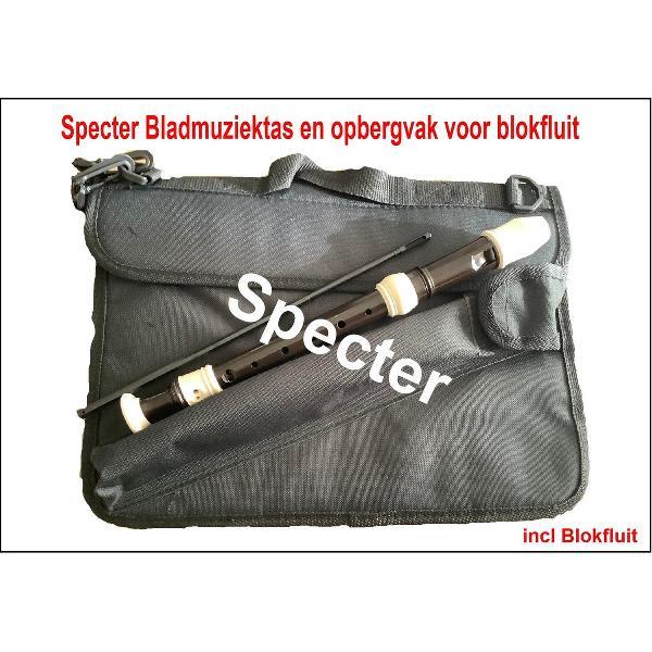 Specter Bladmuziektas met Blokfluit - Blokfluittas - Tas - Muziek