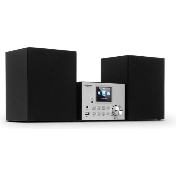 Streamo stereoinstallatie met internetradio WLAN DAB+ FM CD-speler BT zwart