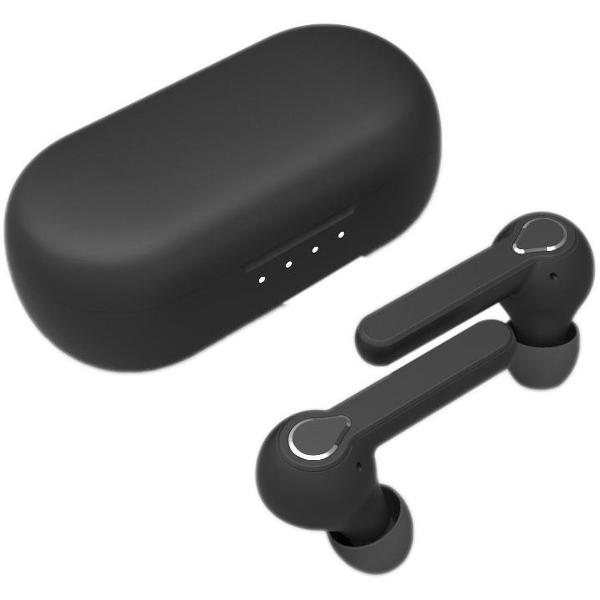 FlinQ Alume - Volledig draadloze Oordopjes - Zwart - Bluetooth - Incl. Microfoon