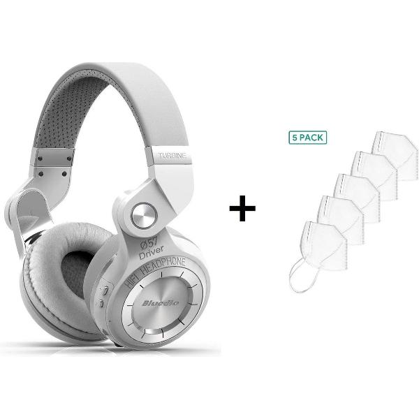 Bluedio T2S (Turbine 2 Shooting Brake) Bluetooth-stereohoofdtelefoon draadloze hoofdtelefoon Bluetooth 4.1-hoofdtelefoon op de oortelefoon