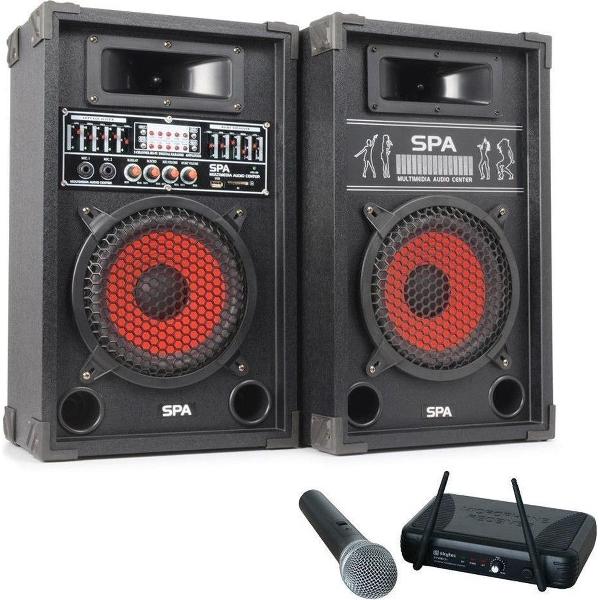 Karaoke set SPA-800 met draadloze microfoon 600W