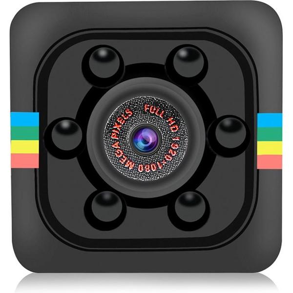 SQ11 Mini DVR 12MP 1080p HD 30 FPS Spy Cam Security Action Sport Camera Spycam Dashcam Infrarood LED Nightvision Nachtkijker Motion Detector Spionage Detective Bewaking Verborgen Hidden Video Recorder Zwart
