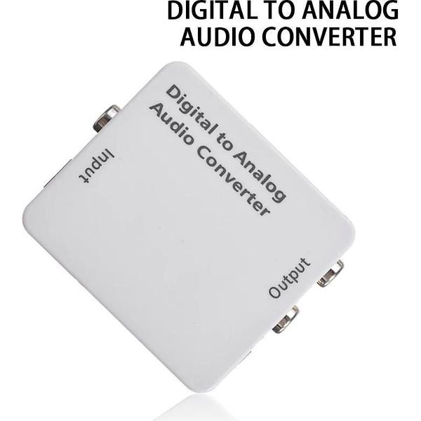 LOUZIR Universele Converter Audio - Digitaal Naar Analoog- RCA kabel USB 2.0 - Voor pc laptop tablet