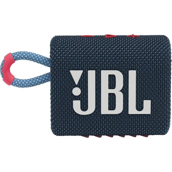 JBL Go 3 Blauw/Paars - Draadloze Bluetooth Mini Speaker