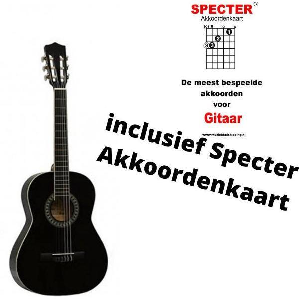 Klassieke Kleine Kindergitaar met handige akkoordenkaart om makkelijk te leren spelen 1/2