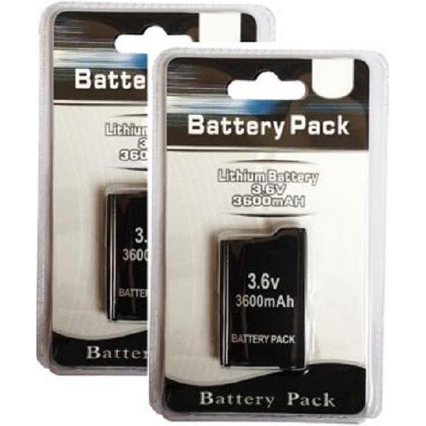 Verpakking 2 stuks !! Accu voor PSP 2000-3000 2400mAh