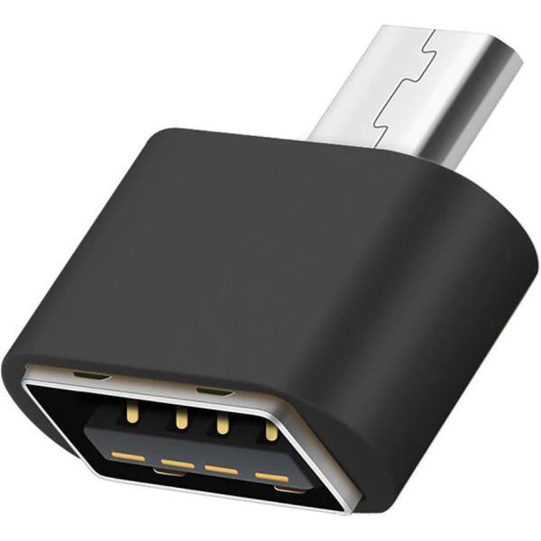 USB Adapter naar Micro USB - OTG Adapter - Gemakkelijk een muis, Toetsenbord of USB Stick Aansluiten - Zwart