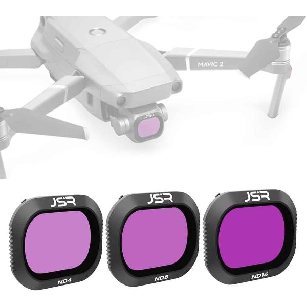JSR Drone 3 in 1 ND4 + ND8 + ND16 lensfilter voor DJI MAVIC 2 Pro