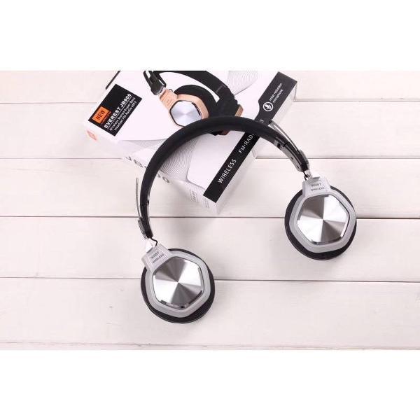 Hoofdtelefoon BT J900 - Bluetooth-Headset - Metallic Kleur - FM-Radio - Zilver