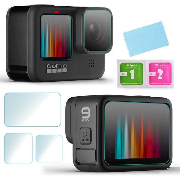 Screenprotector voor GoPro Hero 9 - Gehard Glas (complete set)