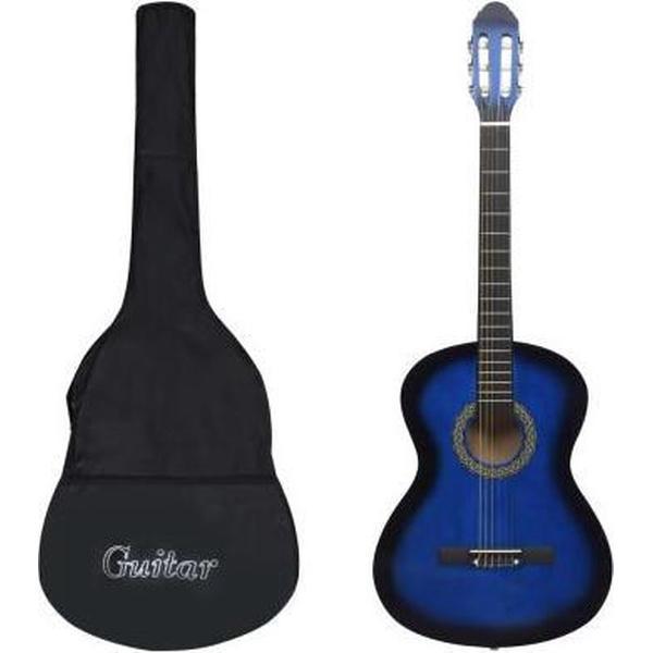 12 delige Classical Guitar Beginner Set Blue 4/4 39
