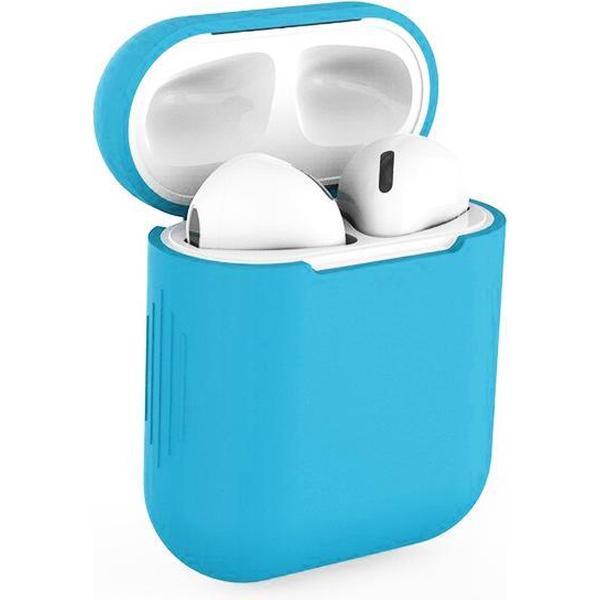 Siliconen AirPods hoesje - AirPods Case - Blauw - Geschikt voor Airpods