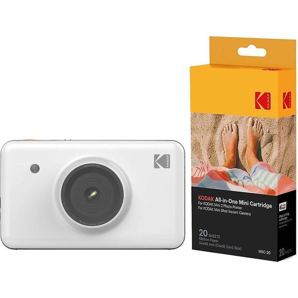 Kodak MiniShot Instant Camera + 20 pack - Insta Camera - Wit
