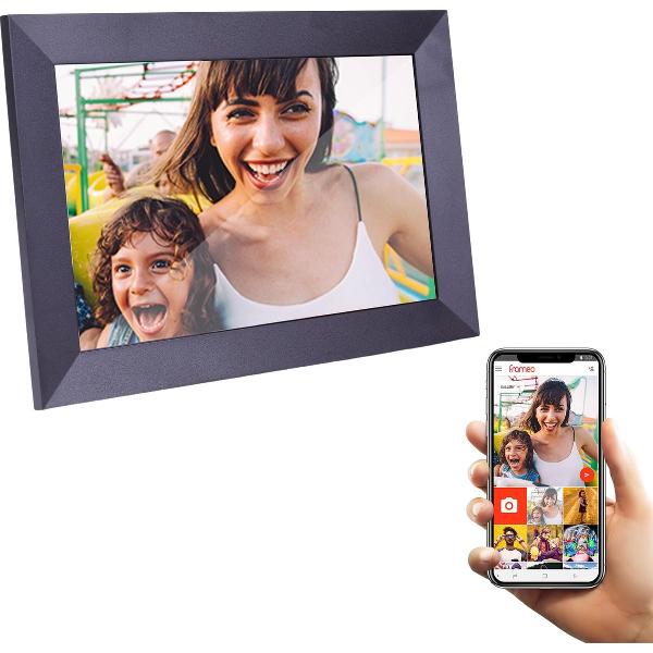 MyCasa - Digitale Fotolijst met WiFi - Frameo App - Fotokader met Audio & Video - 10.1’’ Touchscreen - Met Screenprotector - 16GB