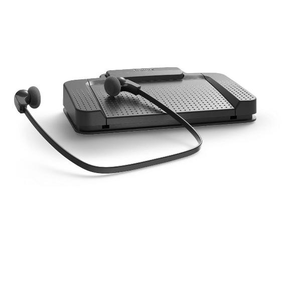 Philips LFH5220 Transcriptie set | Integrator set, Voetschakelaar USB, 4-posities, Stereo headset