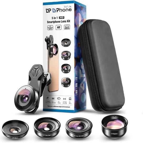 DrPhone APEX 5in1 HD Mobiel Lenzen set