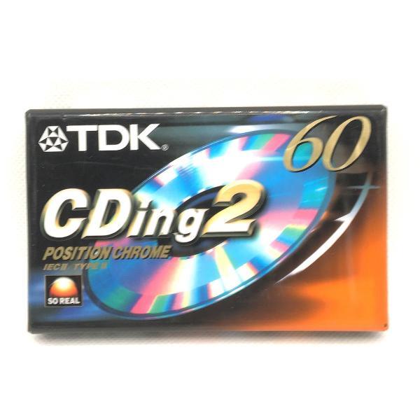 TDK CDing2 60 position chrome Cassettebandje - Uiterst geschikt voor alle opnamedoeleinden / Sealed Blanco Cassettebandje / Cassettedeck / Walkman.