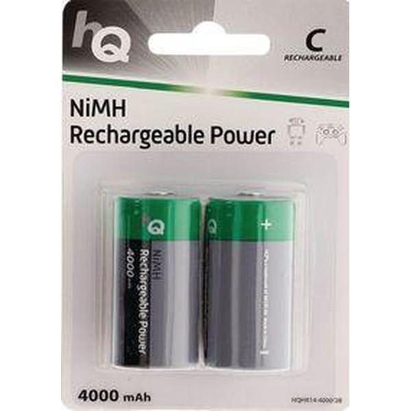 HQ Oplaadbare NiMH Batterij C 1.2 V 4000 mAh 2-Blister