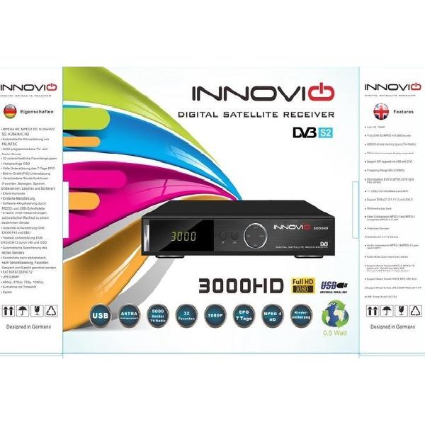 INNOVIO 3000 HD FTA Satelliet ontvanger Set-top box DVB-S2