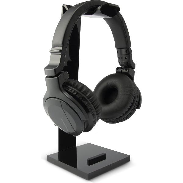 TriForce - Multifunctionele 3 in 1 Headset Stand met Telefoonhouder - Extra verzwaarde basis - Anti slip - Zwart