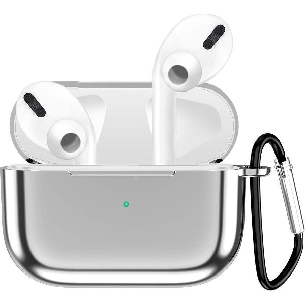 AirPods Pro Hoesje – Metallic Soft Case – Zilver