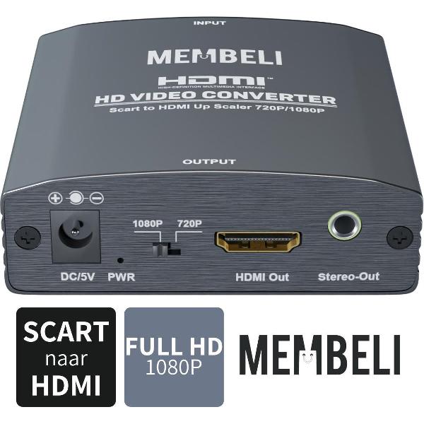 Scart naar HDMI converter + Audio Converter - Scart naar HDMI adapter / omvormer