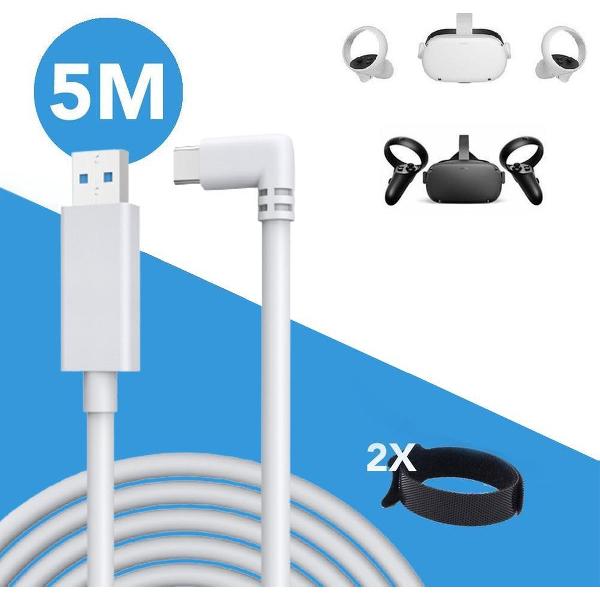 Oculus Quest 2 Link kabel - 5 meter - USB 3.0 naar USB C - Voor Quest en Quest 2 VR bril - Wit