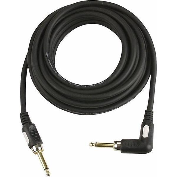 DAP Audio Gitaarkabel 6m - Gitaar Kabel Jack naar Jack Haaks 6mm - Vergulde connectoren