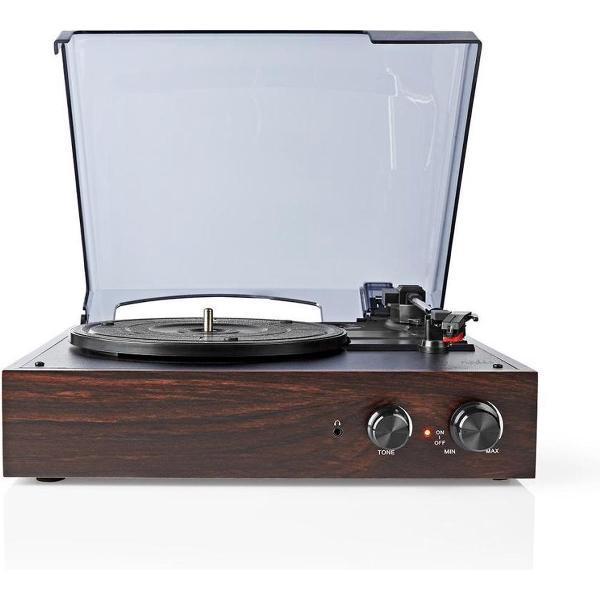 Nedis Platenspeler | 18 W | PC-Conversie | Cover | Bruin